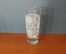 Fabulous Vintage Irish Mist Celtic Design Etched Highball Glass, Made in Italy, Mint Condition