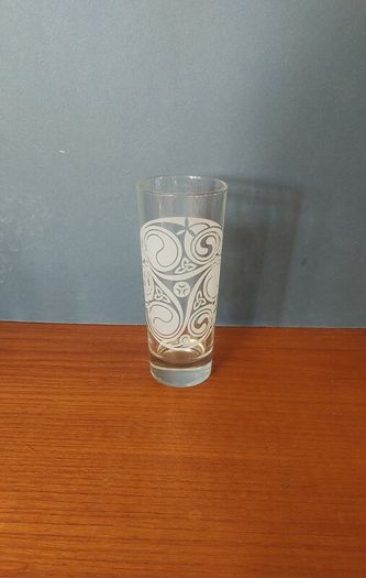 Fabulous Vintage Irish Mist Celtic Design Etched Highball Glass, Made in Italy, Mint Condition