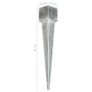 Ground Spikes 6 pcs Silver 14x14x91 cm Galvanised Steel Image 6