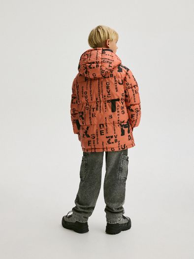 Quilted jacket with hood water reppelent 12-13 years 158-164 cm