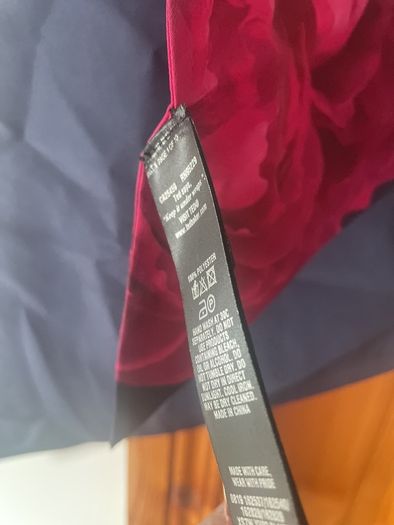 Ted Baker blushing bouquet skinny scarf navy