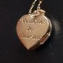 Gold Heart Locket Necklace Image 2