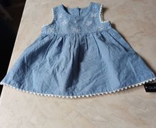 Dunnes  Stores  Baby Girls Embroidered  Dress. Age - 6-9 months. B.N.W.T.