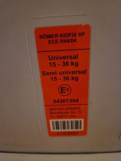 Britax Romer Kidfix XP High Back Booster Seat