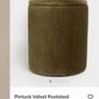 Velvet Footstool with Storage or Laundry Hamper Image 6