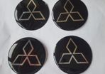 (Last Set) 4 x Mitsubishi Alloy Wheel Centre Badges (60mm) Delivery