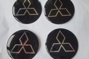 (Last Set) 4 x Mitsubishi Alloy Wheel Centre Badges (60mm) Delivery