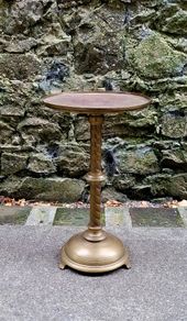 19th Century ecclesiastical brass on copper adjustable stand