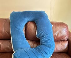 Maternity / Posture Pillow for Sleeping 55 Inches U-Shape Full Body Pillow Support - for Back, HIPS, Legs with Removable Washable Velvet Cover