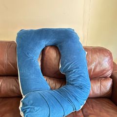 Maternity / Posture Pillow for Sleeping 55 Inches U-Shape Full Body Pillow Support - for Back, HIPS, Legs with Removable Washable Velvet Cover