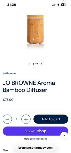 Jo Browne Bamboo diffuser