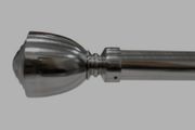 Extendable Curtain Pole 28mm Lesina Chrome Eyelet Pole 1.2m -2.1m