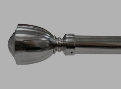 Extendable Curtain Pole 28mm Lesina Chrome Eyelet Pole 1.2m -2.1m