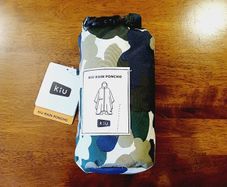 Packable Rain Poncho Camo