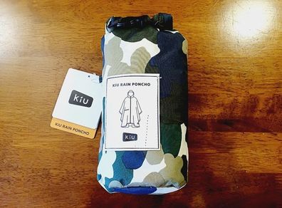 Packable Rain Poncho Camo