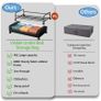 Brand New Underbed Storage Box 2 Pieces Underbed Chest of Drawers with Wheels Lid Image 3