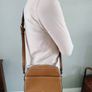 Uterque ladies crossbody genuine leather handbag in excellent condition and never used see last three photos for exact measurements FREE STANDARD POSTAGE INCLUDED Image 2