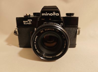 Minolta SRT Super (1973) + MC Rokkor 50mm f/1.7 - Serviced & Ready to Use Film Camera
