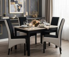 Sorven Extendable Dining Table 120 x 70 cm to 160