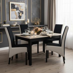 Sorven Extendable Dining Table 120 x 70 cm to 160