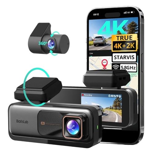 4K Dual Cam Dash Cam GPS WiFi