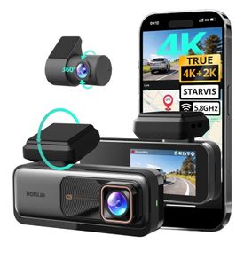 4K Dual Cam Dash Cam GPS WiFi