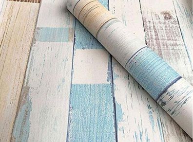 Beach Wood Contact Paper Peel and Stick Wallpaper Easily Removable Printed Stick Wall Paper Decorative Self Adhesive Shelf Drawer Liner Roll - 0.45 x 3 m (FREE POSTAGE)