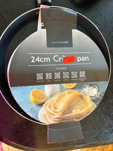 Crepe pan NOT Induction