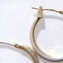 Vintage 18ct Gold Plated Hoops Earrings 1,87g Image 3