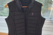 Ladies Polo Black Puffer Gilet Sz L
