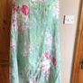 Beautiful Pastel Green Floral lightweight Snood Scarf Image 6