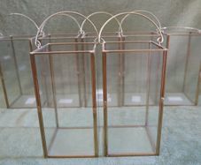 Clear Glass Lantern / Candle Holder (15 Each)