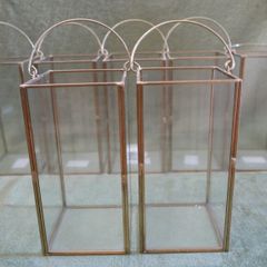 Clear Glass Lantern / Candle Holder (15 Each)