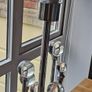 Modern Chrome & Glass Table Lamp Image 3