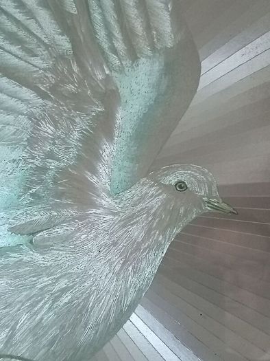 Vintage Large Dove Of Peace Mirror