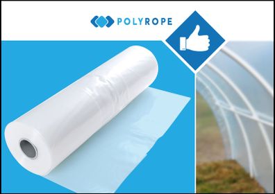 Polytunnel Clear Polythene Sheeting Uv-5 Greenhouse Foil 6 Meters Wide 3 Meters Long