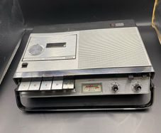 Vintage Philips N2205 Portable Cassette Recorder 1970s | Retro Boombox
