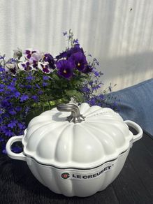 Le Creuset Pumpkin Casserole 24cm 3.8L Cotton Matte Cast iron
