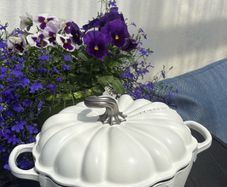 Le Creuset Pumpkin Casserole 24cm 3.8L Cotton Matte Cast iron