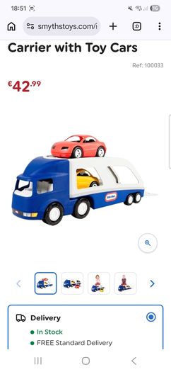 Little Tikes car transporter