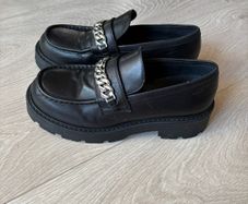 Black Leather Vagabond Loafers