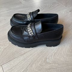 Black Leather Vagabond Loafers