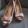 Shoes/Lunar Occasion Pink/Beige Bow Shoes  and Bag Size 5 UK  ..  Price Drop Image 2