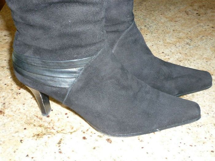 VAN DAL Black Boots Suede Leather Knee High Boots. Uk 6 Eu 39. Immaculate