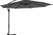 _Parasol with Crank for Opening and Closing, Sun Protection, Garden Umbrella, UV Protection up to UPF 50+ for Garden, Patio