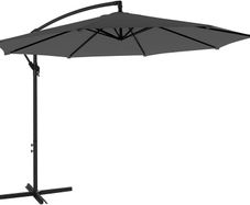 _Parasol with Crank for Opening and Closing, Sun Protection, Garden Umbrella, UV Protection up to UPF 50+ for Garden, Patio