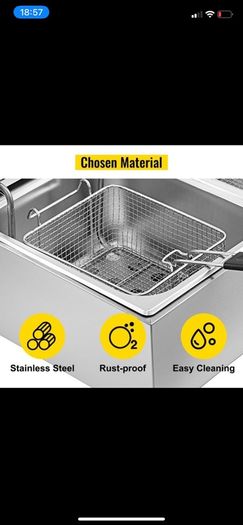 220v Commercial Electric Deep Fryer 5000w 12litre