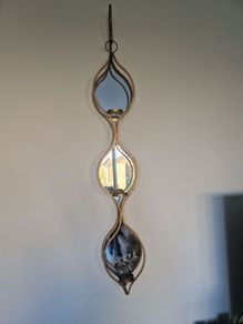 Mirrored Teardrop Candleholder