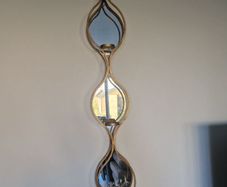 Mirrored Teardrop Candleholder