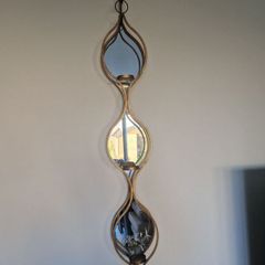 Mirrored Teardrop Candleholder